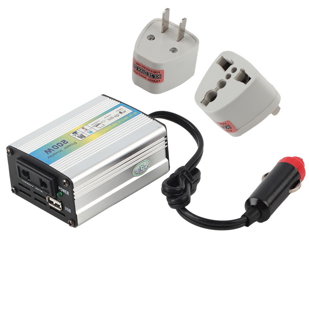 Allwin 12 V DC Ke AC 220 V Mobil Tenaga Inverter Adaptor Konverter Adaptor 200 Watt USB
