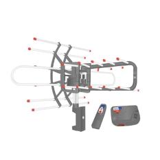 Antena Remote Digital Intra INT-555 DGT - Hitam