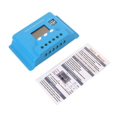 Arcic Land ABS Shell 20A LCD Adjustable Solar Panel Controller Regulator Charge Battery - intl