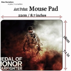 Art Print Game Mouse Pad Mat (22*18cm) for WG303 Medal of Honor Warfighter - intl
