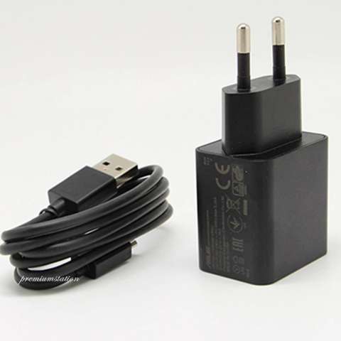 Asus Original Authentic 100% Travel Charging Zenfone With MicroUSB 5V / 2A Hitam - Original 1