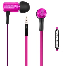 Awei TS-130vi 1.2 M Panjang Kabel In-Ear Earphone dengan MIC Kontrol Suara Untuk-Intl
