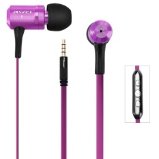 Awei TS-130vi 1.2 M Panjang Kabel In-Ear Earphone dengan MIC Kontrol Suara Untuk-Intl