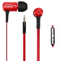 Awei TS-130vi 1.2 M Panjang Kabel In-Ear Earphone dengan MIC Kontrol Suara Untuk-Intl