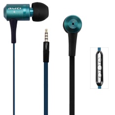 Awei TS-130vi 1.2 M Panjang Kabel In-Ear Earphone dengan MIC Kontrol Suara Untuk-Intl