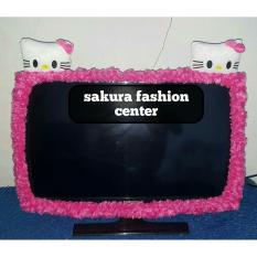 Bando / Cover / Sarung / Bandana / List TV Karakter Hello Kitty LCD LED 21