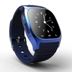 Bang janu olshop M26 smart Bluetooth white black blue watch touch screen camera WeChat music phone pedometer - intl