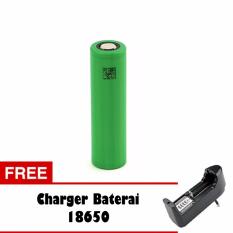 Baterai Rokok Elektrik Sony 2600mAh Mods Vape Vapor Tipe 18650 2600mAh Hijau - Free Charger Baterai
