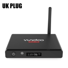 BLACK UK PLUG YUNDOO Y7 Android 6.0 TV Box 64bit dengan KODI 16.1 4 K X 2 K Amlogic S905X Quad Core LED Display-Intl
