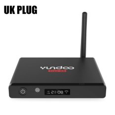 BLACK UK PLUG YUNDOO Y7 Android 6.0 TV Box 64bit dengan KODI 16.1 4 K X 2 K Amlogic S905X Quad Core LED Display-Intl