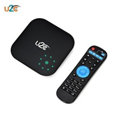 BLACK US PLUG + 2GB RAM + 16GB ROM U2C V Plus TV Box Android 7.1 Support 4K 2.4 / 5.8GHz