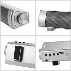 Bluetooth Sound Bar Bluetooth Speakers Home Theater Super Bass Subwoofer Hands-free Support AUX IN TF Card Music Play Black for TV PC Tablets Smart Phones - intl