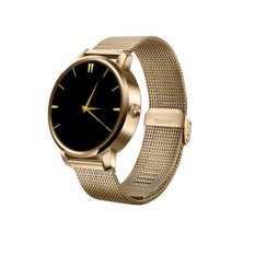 Boblov V360 Emas Bulat Smart Watch Kamera Kalori Pedometer Barometer Alitmeter Tidur Monitor Remote Control Suara Kontrol Bluetooth 4.0 (emas) -Intl