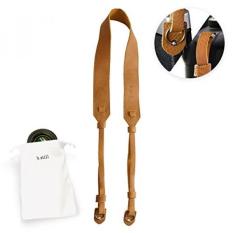 b.still Leather Camera Strap - Fits Film DSLR Leica Canon Nikon Fuji Olympus Lumix Sony + Lens Bag