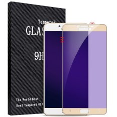 BYT Ungu Light Tempered Glass untuk Samsung Galaxy C9 Pro, Premium 9 H Kekerasan 3D Melengkung Anti-Bluelight Eye-Protected Liputan Layar Penuh HD Tempered Glass Screen Protector (2 Pcs Pack) -Intl