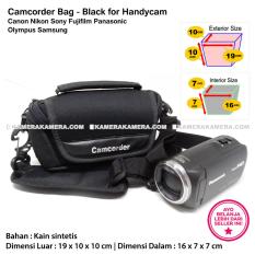 Camcorder Bag Black for Handycam Canon Nikon Sony Fujifilm Panasonic Olympus Samsung