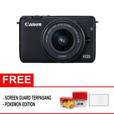 Canon EOS M10 Kit 1 15-45mm f/3.5-6.3 IS STM (Hitam) / Free Screen Protector Terpasang