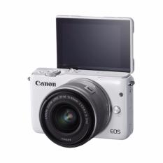 Canon EOS M10 Kit 15-45mm IS STM 18 MP - Putih - FREE Memory 16Gb