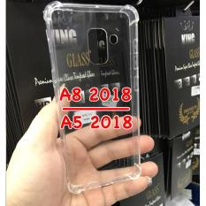 Case Anti Crack Fuze Mika Samsung A8 2017/A5 2018 - Clear Transparant