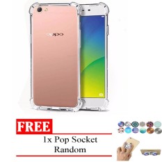 Case Anti Shock / Anti Crack Elegant Softcase for Oppo A71 - Free Pop Socket