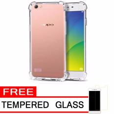 Case Anti Shock / Anti Crack Elegant Softcase for Oppo Neo 7 (A33) - White Clear + Free Tempered Glass