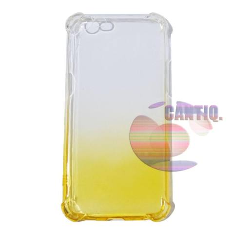 Case Anti Shock Gradient Vivo Y55 Ultrathin Anti Crack Elegant Softcase Anti Jamur Air Case 0.3mm / Silicone Vivo Y55 / Soft Case / Silikon Anti Crack Warna / Case Hp / Case Vivo Y55 / Pelindung Hp - Kuning 1