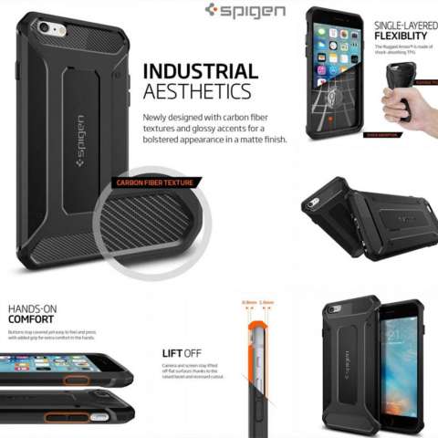 ... TPU Shockproof Anti Slip. Source · Case Capsule Ultra Rugged Hybrid Armor For Apple iPhone 6 Ukuran 4.7 Inch / 6G /