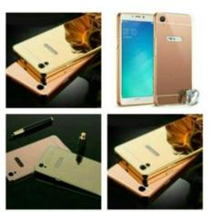 CASE EXECUTIVE MIRROR SLIDING BUMPER MIRROR ALUMUNIUM CASE FOR OPPO NEO 9 / A37 METAL BACKCASE - RANDOM COLOR