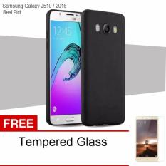 Case For Samsung Galaxy J510 / J5 2016 UltraSlim Original Shockproof Hybrid Full Cover Series- Hitam Free Tempered Glass