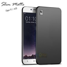 Case Slim Black Matte Oppo A35 / F1 Baby Skin Softcase Ultra Thin Jelly Silikon Babyskin