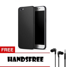 Case Slim Black Matte Oppo F1s A59 Softcase Baby Skin + Free Handsfree