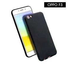 Case Slim Black Matte Oppo F3 Softcase Baby Skin