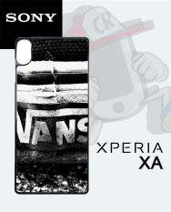 Casing Custom Case Cover Hard Case XPERIA XA1 ULTRA Vans Shoes Label Case