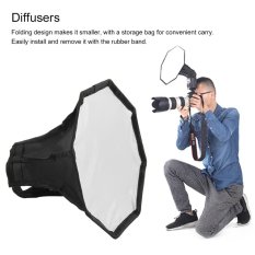 CHEER 30 Cm Universal Flash Light Softbox Octagon Diffuser untuk Kamera Speedlight-Intl
