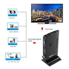 CHEER MTV BOX HD LCD CRT TV BOX AV TO VGA TV Penerima Tuner dengan Remote Control US Plug