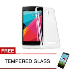 Crystal Case for OPPO Clover / R815T - Clear Hardcase + Gratis Tempered Glass