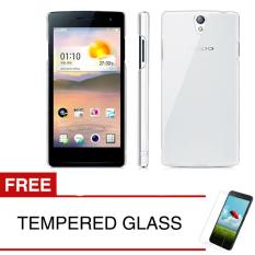 Crystal Case for OPPO Find 5 Mini / R827 - Clear Hardcase + Gratis Tempered Glass