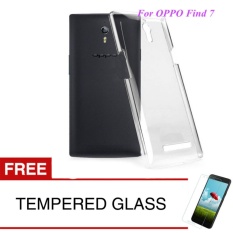 Crystal Case for OPPO Find 7 / 5.5 inch - Clear Hardcase + Gratis Tempered Glass