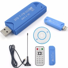 DAB FM USB 2.0 Perangkat Lunak Radio DVB-T RTL2832U + R820T2 SDR Digital TV Receiver Stick-Intl