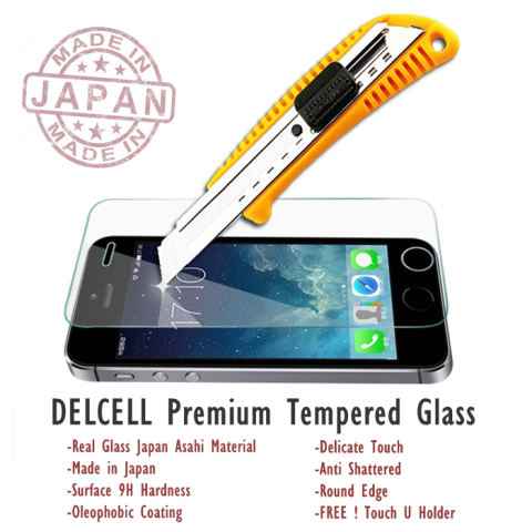 Delcell Tempered Glass Premium Made in Japan for iPhone 4