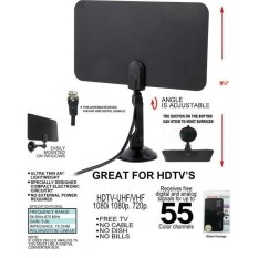 Digital Indoor TV Antenna HD Flat Design High Gain HD TV DTV Box 54MHz-860MHz - intl