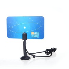 Digital Indoor TV Antenna HDTV DTV HD VHF UHF Flat Design High Gain US Plug - intl