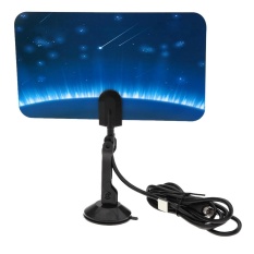 Digital Indoor TV HDTV DTV Antena Desain Datar Dukungan Menerima VHF UHF Sinyal/Free Digital/Sinyal Analog Tinggi Gain US Plug-Intl