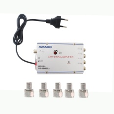 EELIC CSA-8840 PENGUAT SINYAL 40 dB CATV SIGNAL AMPLIFIER TV TELEVISI BROADBAND 1 INPUT + 4 OUTPUT BOOSTER INDOOR ANTENA 2 Watt