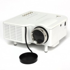EverGreen UG28 Portable Mini LED Projector HDMI Home Cinema PC Laptop VGA USB SD AV White - intl