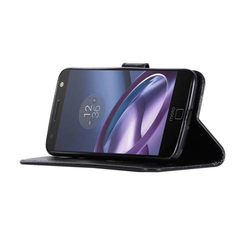 Lipat Sebuah Busana Angin Chimes Pola Tombol (Pu Kulit dan Tpu) penyangga Fungsi Perlindungan Kasus Dompet untuk Moto Rola Moto E4 (5.0 Cm)-Internasional 3