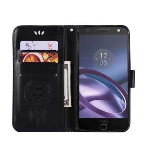 Lipat Sebuah Busana Angin Chimes Pola Tombol (Pu Kulit dan Tpu) penyangga Fungsi Perlindungan Kasus Dompet untuk Moto Rola Moto E4 (5.0 Cm)-Internasional 2