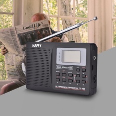 FM/AM/SW/LW/TV Suara Full Band Receiver Menerima Radio Alarm Jam Tipe 2- INTL