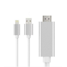 For iPhone/Android Phone Samsung To HDMI TV AV Adapter Airplay USBCable - intl