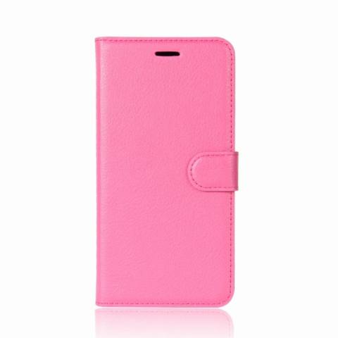 Untuk Samsung Galaksi S9 Lengkeng Tekstur Kulit Horisontal Lipat Case dengan Penahan dan Dompet dan Slot Kartu, kecil Kuantitas Dianjurkan Sebelum Samsung Galaksi S9 Launching (Magenta)-Internasional 1